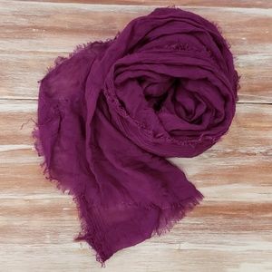 Sheer Purple Scarf NWOT